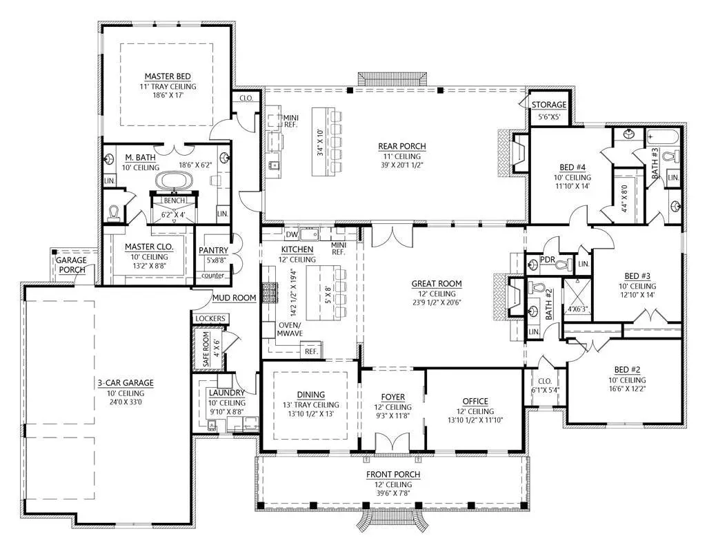 Elegant 4-Bedroom Home with Expansive Living and Outdoor Spaces