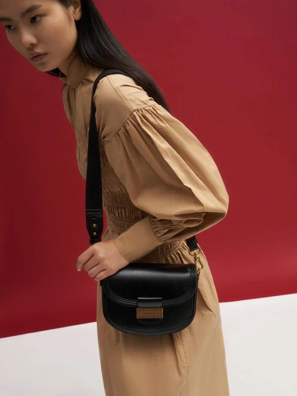 Embellished Saddle Bag