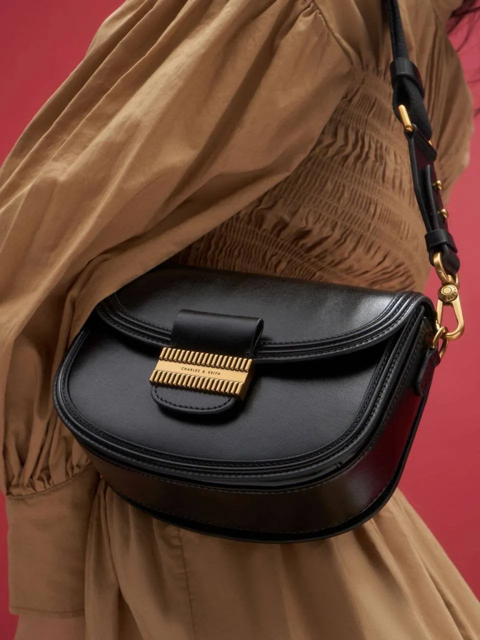 Embellished Saddle Bag