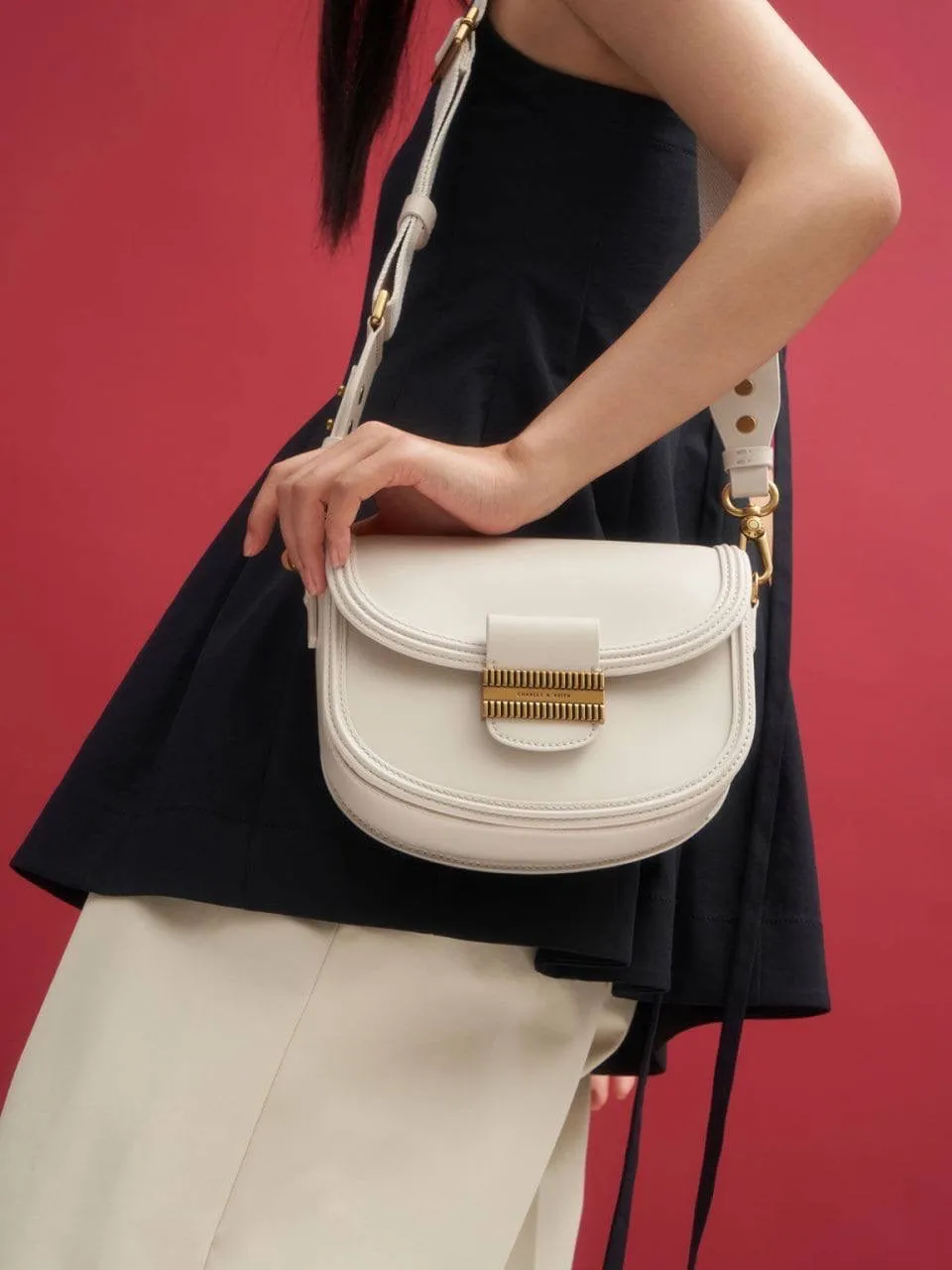 Embellished Saddle Bag