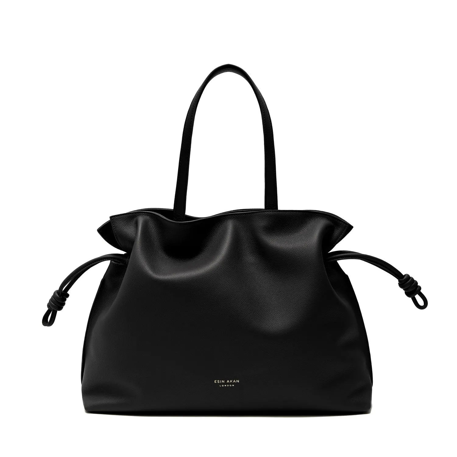 Emma  Large Leather Tote Bag, Black