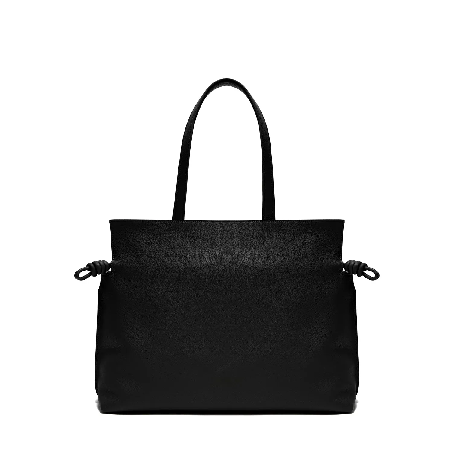 Emma  Large Leather Tote Bag, Black