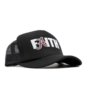 Faith Bama A Black Mesh Trucker Hat