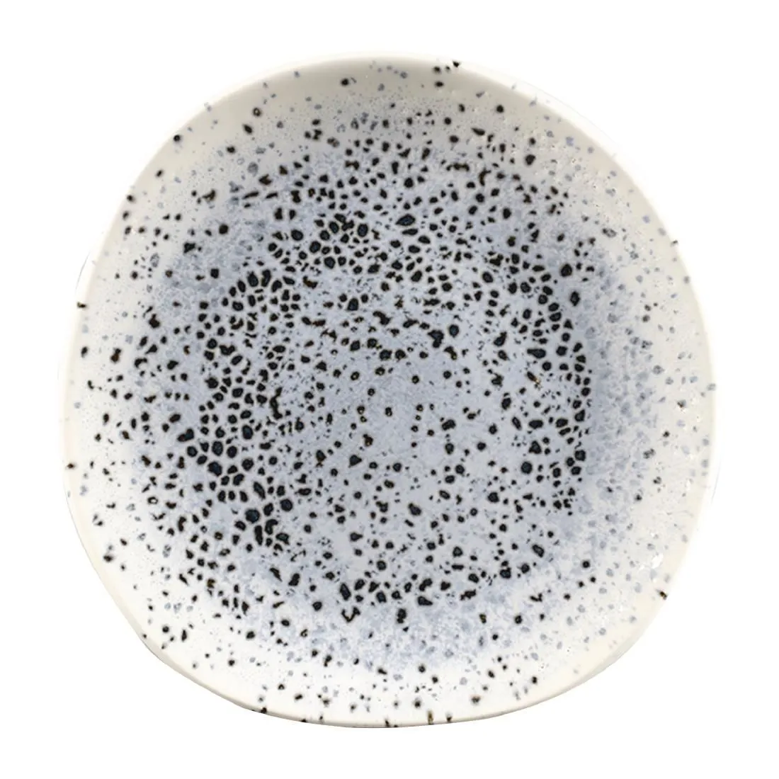 FC128 Churchill Studio Prints Mineral Blue Centre Organic Round Plates 186mm (Pack of 12)