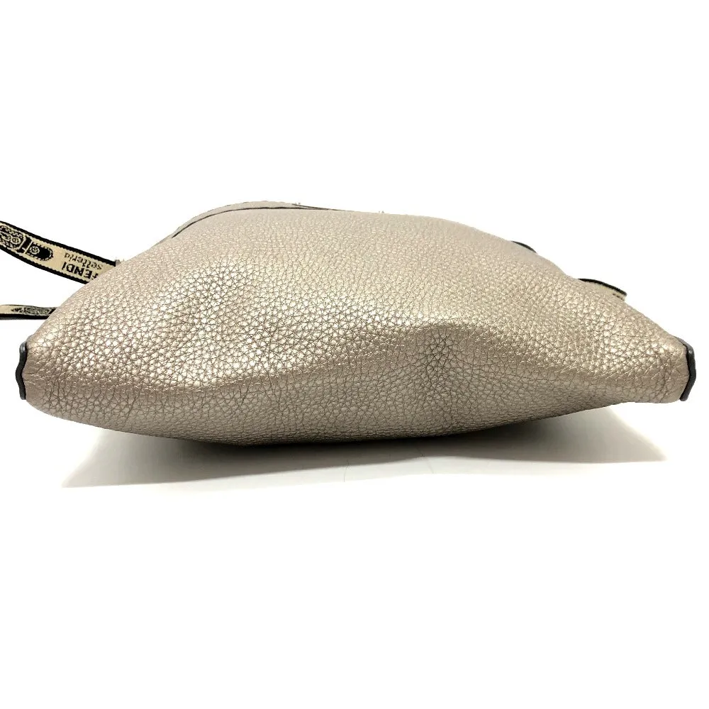 FENDI Shoulder Bag leather Metallic color Celeria Women Used