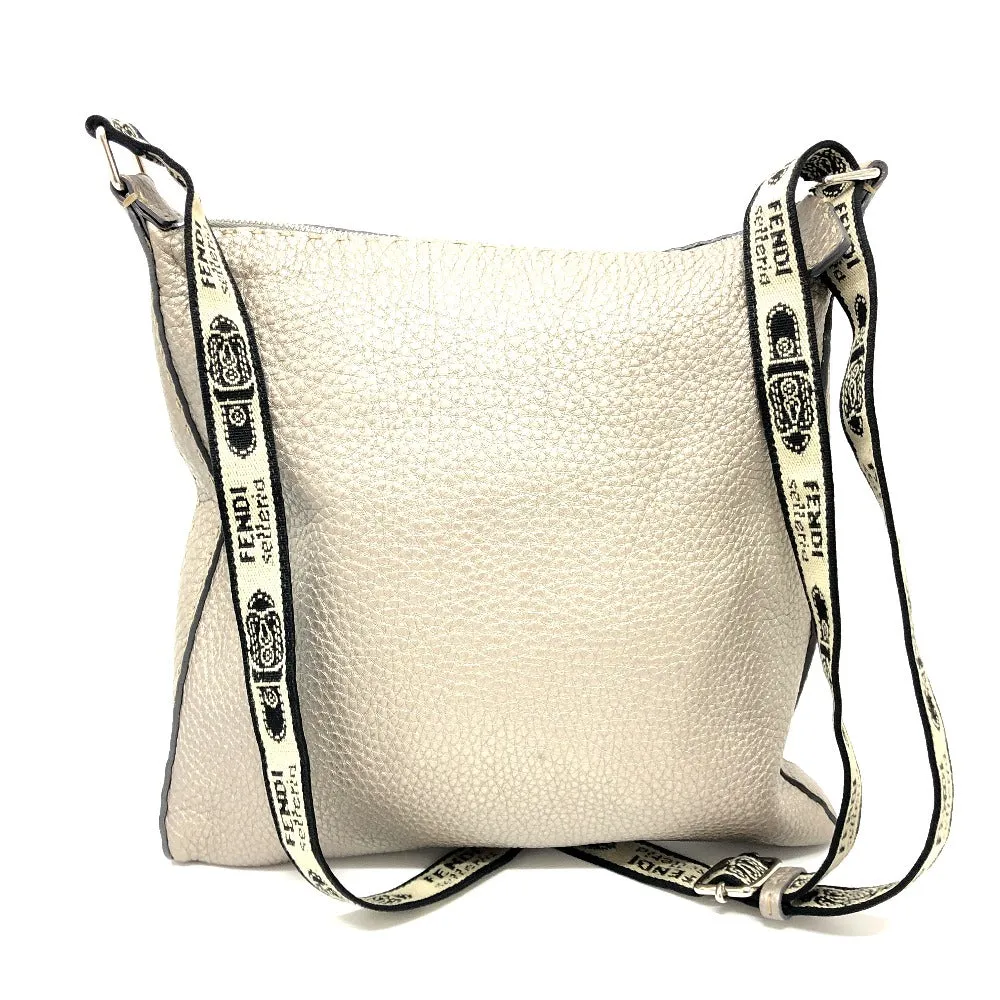 FENDI Shoulder Bag leather Metallic color Celeria Women Used