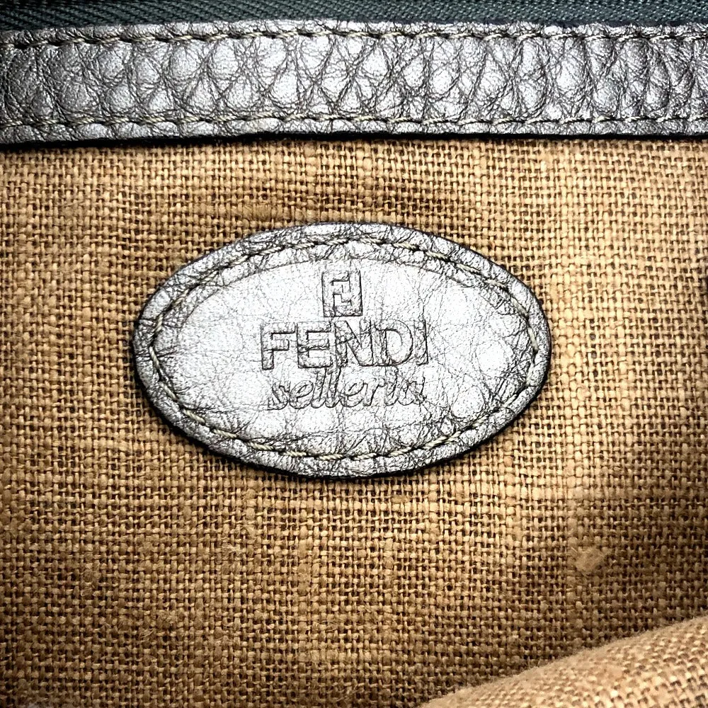 FENDI Shoulder Bag leather Metallic color Celeria Women Used