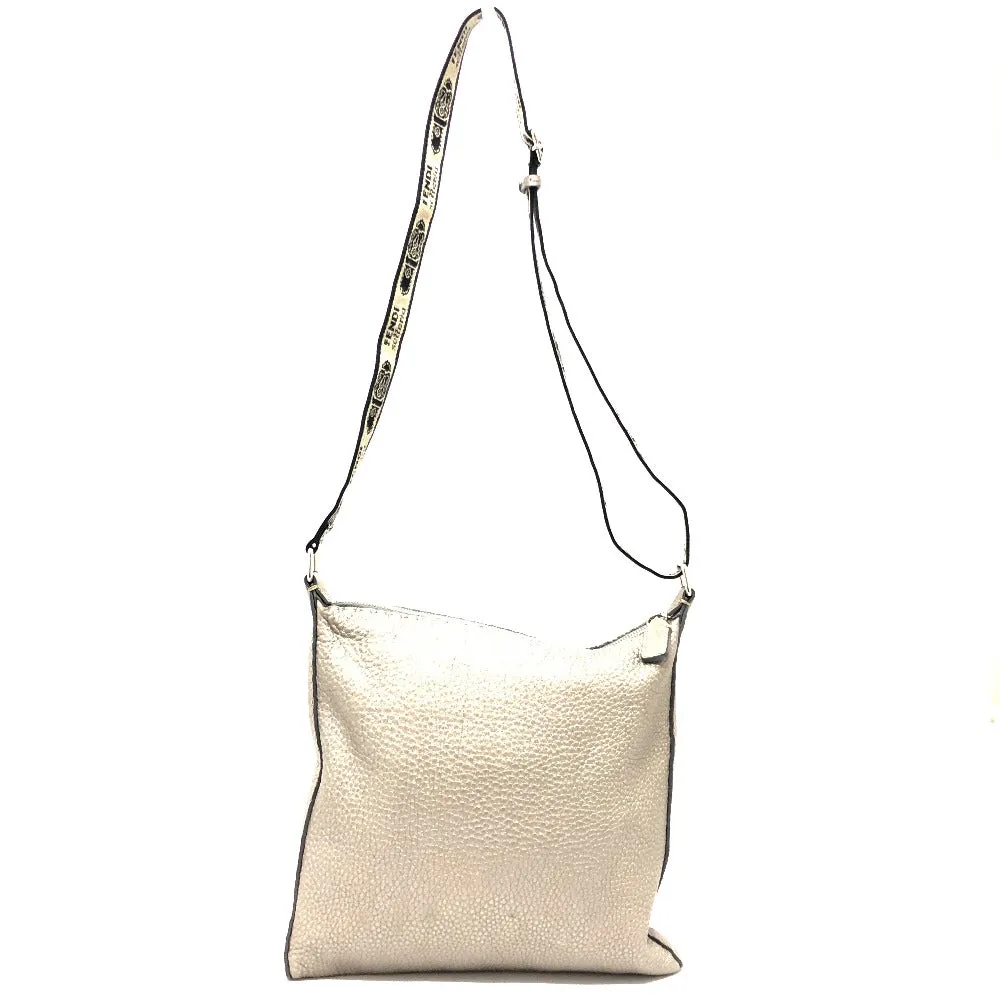 FENDI Shoulder Bag leather Metallic color Celeria Women Used