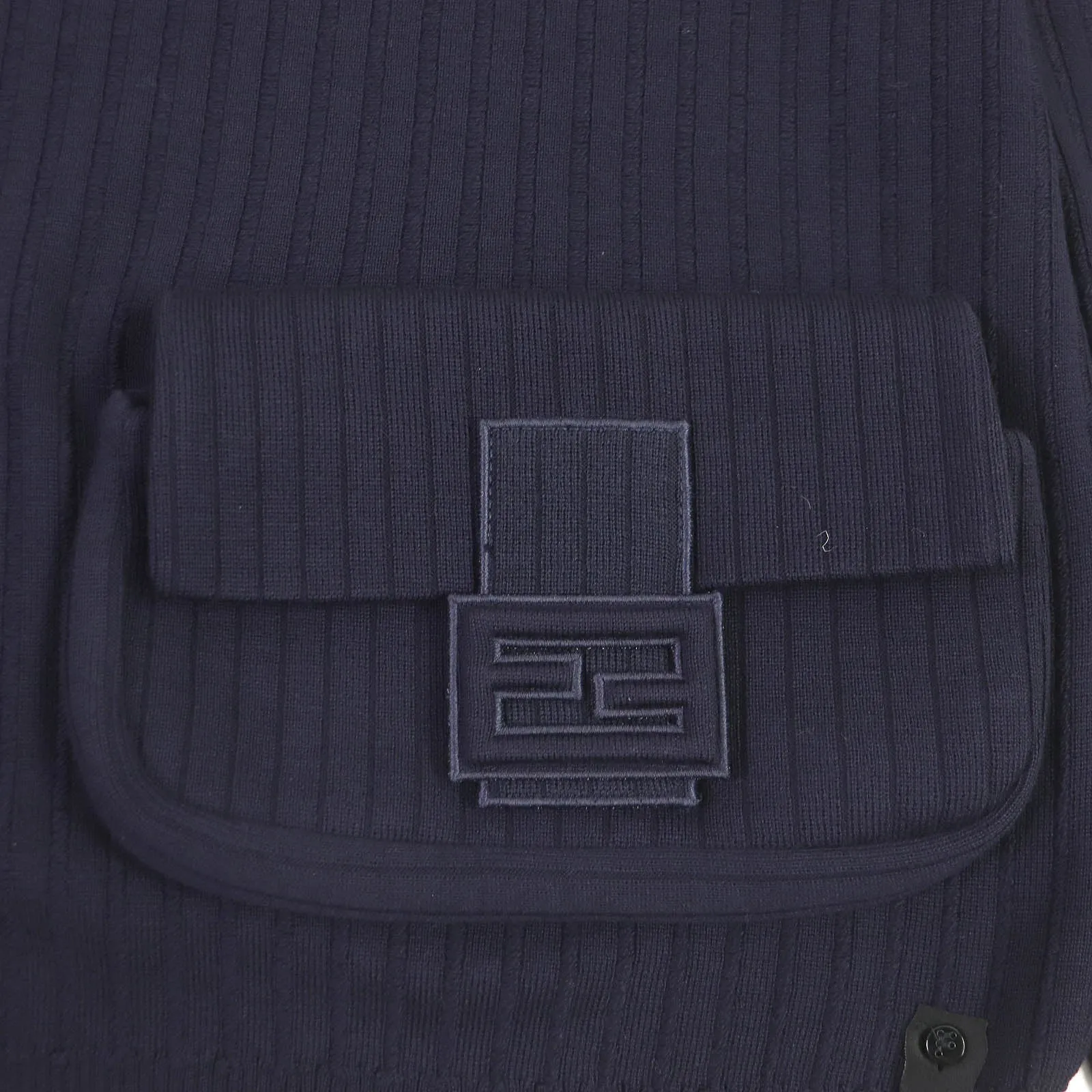 FENDI sweater FZX104 wool Navy 50