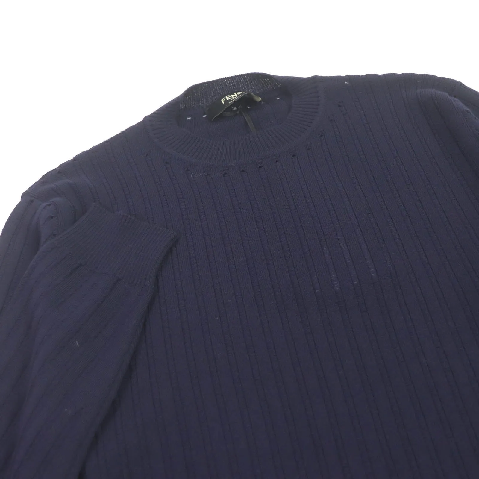 FENDI sweater FZX104 wool Navy 50