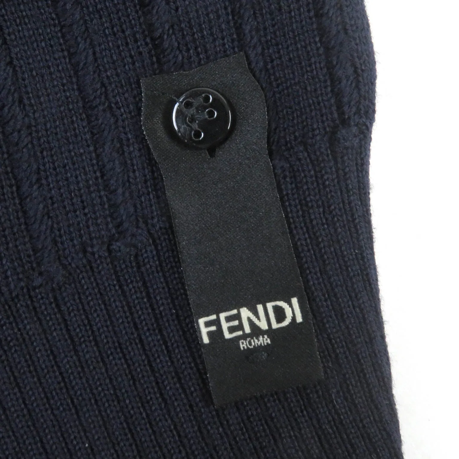 FENDI sweater FZX104 wool Navy 50
