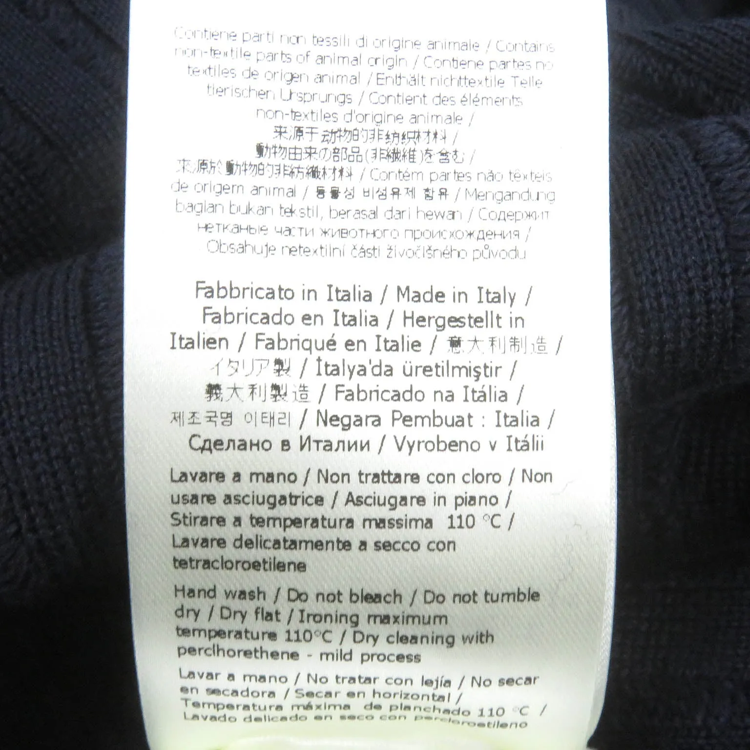FENDI sweater FZX104 wool Navy 50
