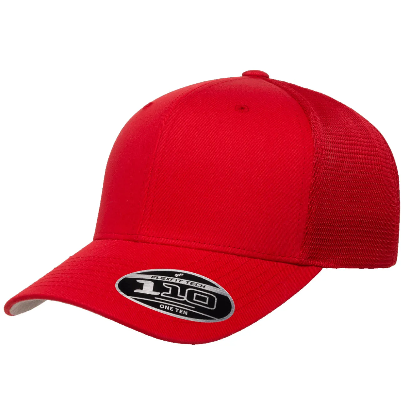 Flexfit 110 Solid Mesh Cap w/ Adjustable Snap
