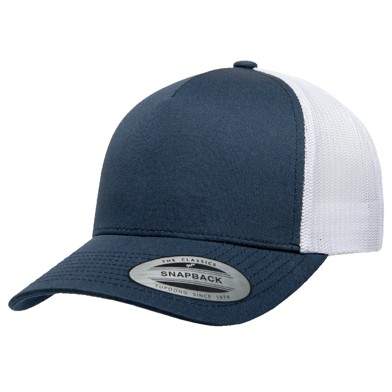 Flexfit Yupoong Classics® 5-Panel Retro Mesh Trucker Cap - 2-Tone