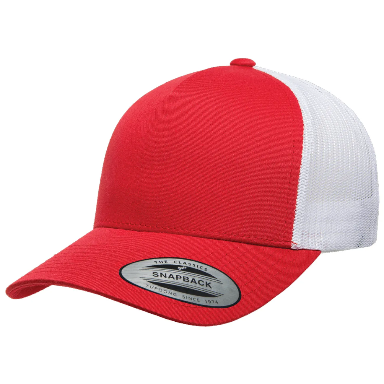 Flexfit Yupoong Classics® 5-Panel Retro Mesh Trucker Cap - 2-Tone