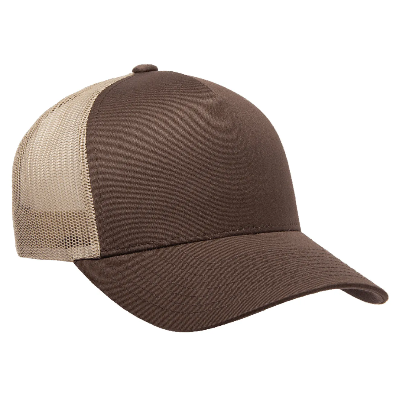 Flexfit Yupoong Classics® 5-Panel Retro Mesh Trucker Cap - 2-Tone