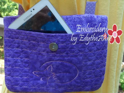FOXY LADY Tablet Carrier Bag In The Hoop Digital Download