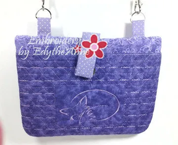 FOXY LADY Tablet Carrier Bag In The Hoop Digital Download