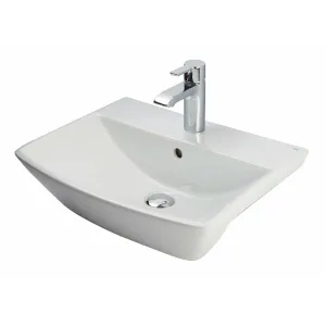 Frontline White Summit 500mm Semi-Recessed Basin