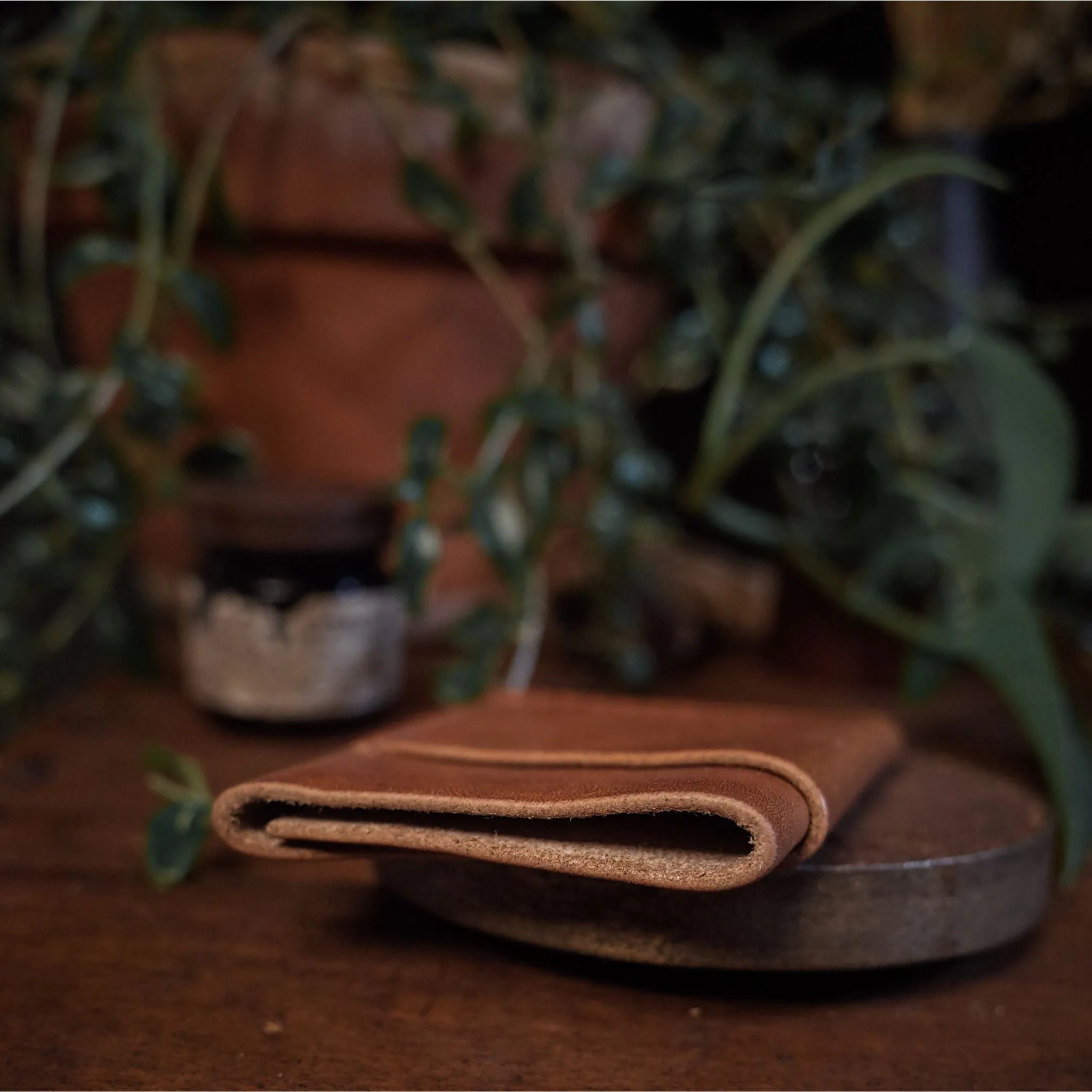 Gaspé Leather Cardholder – English Tan Edition