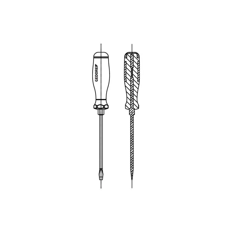 Gedore 1845284 3C-Screwdriver with striking cap 14 mm