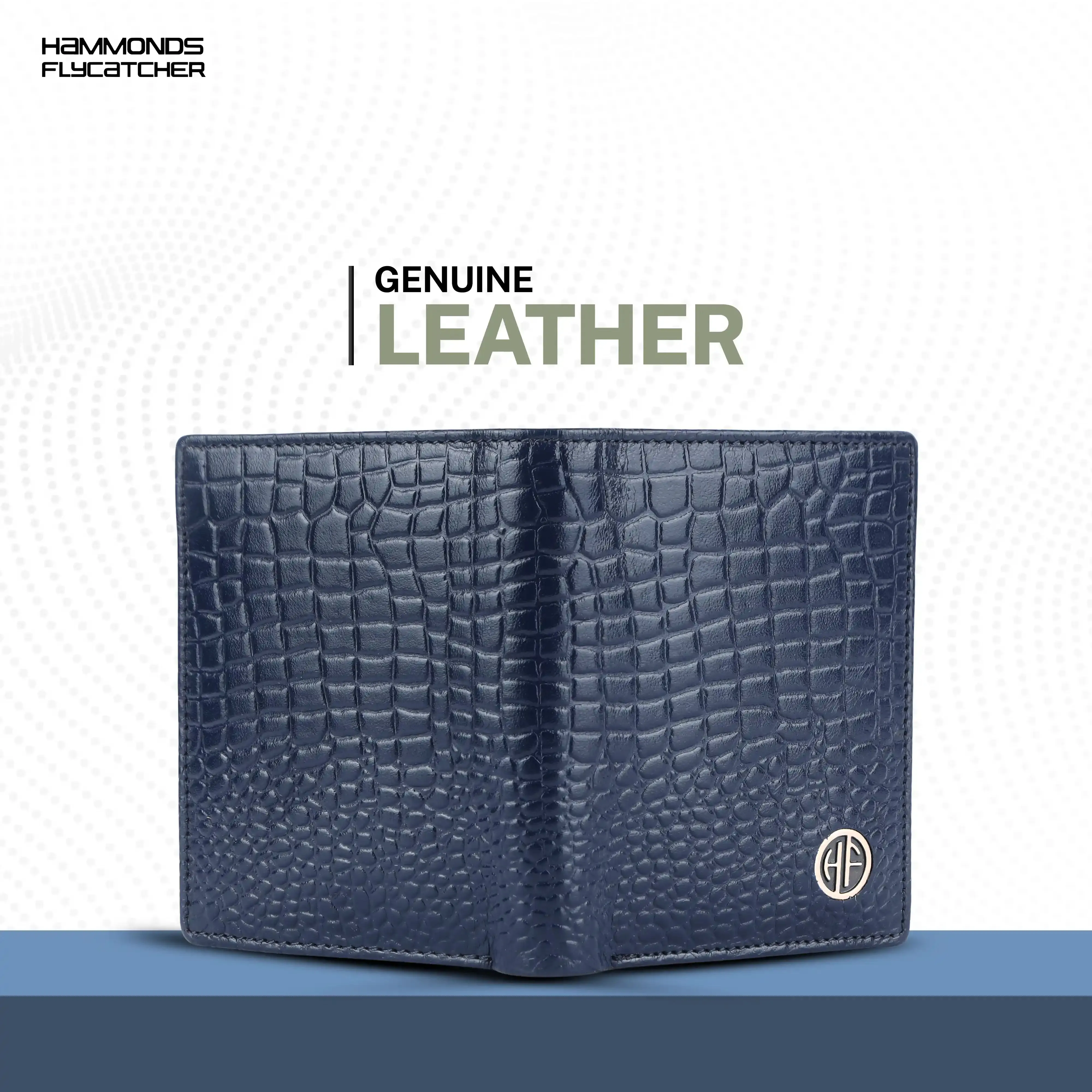 Genuine Leather Money Wallet for Men, RFID Protected - Bi-Fold