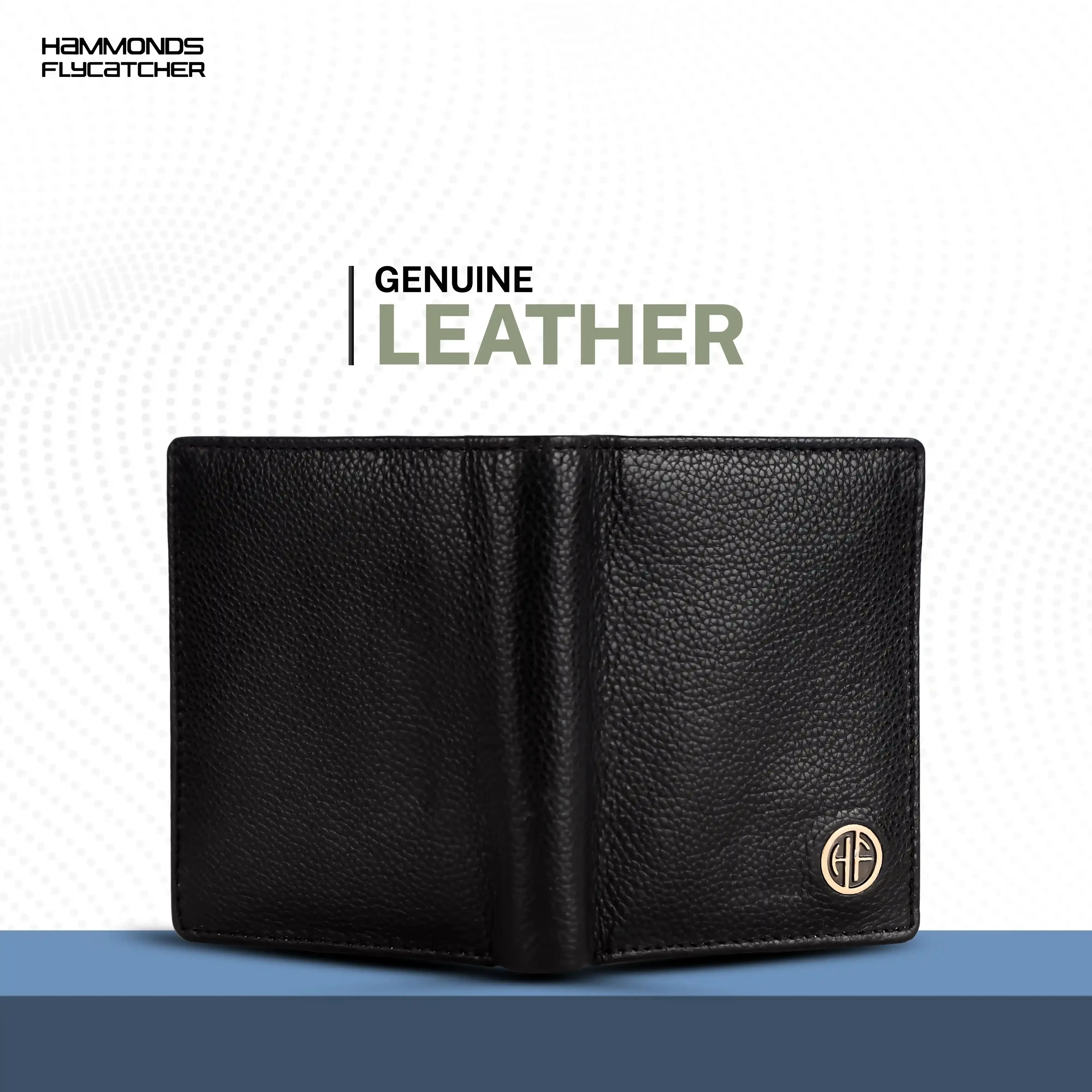 Genuine Leather Money Wallet for Men, RFID Protected - Bi-Fold