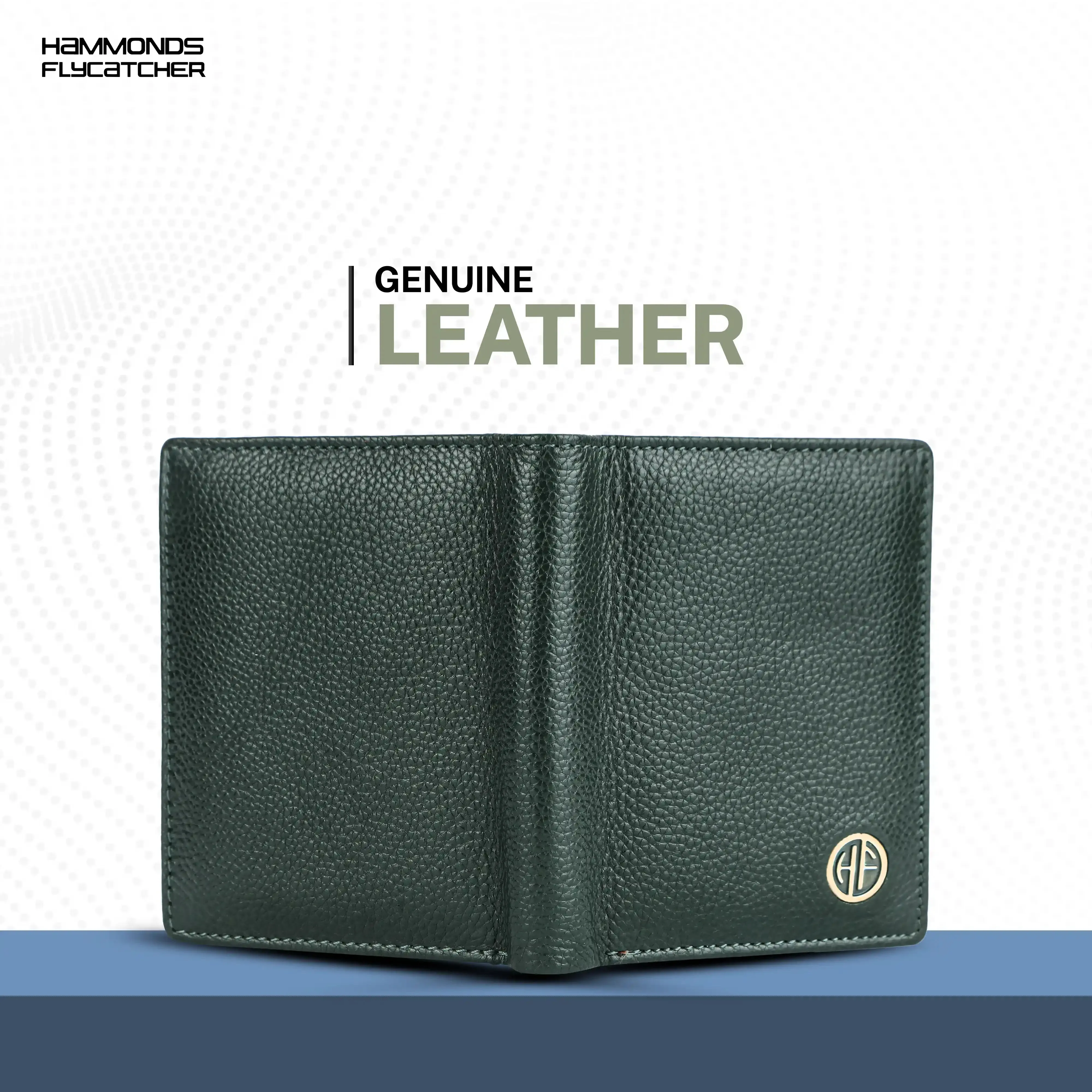 Genuine Leather Money Wallet for Men, RFID Protected - Bi-Fold