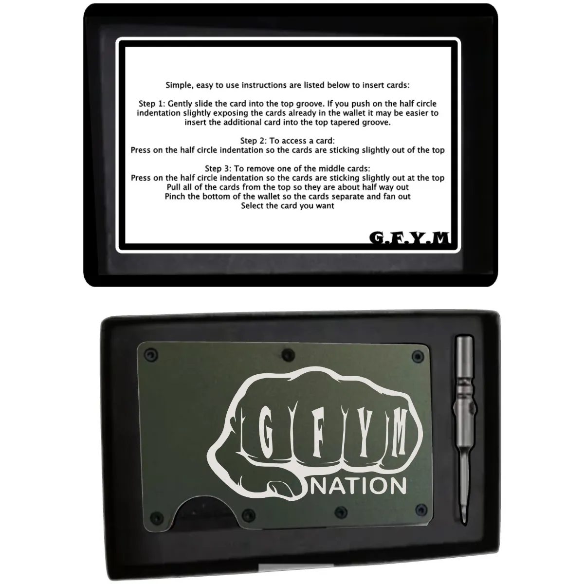 GFYM Minimalist Aluminum Wallet