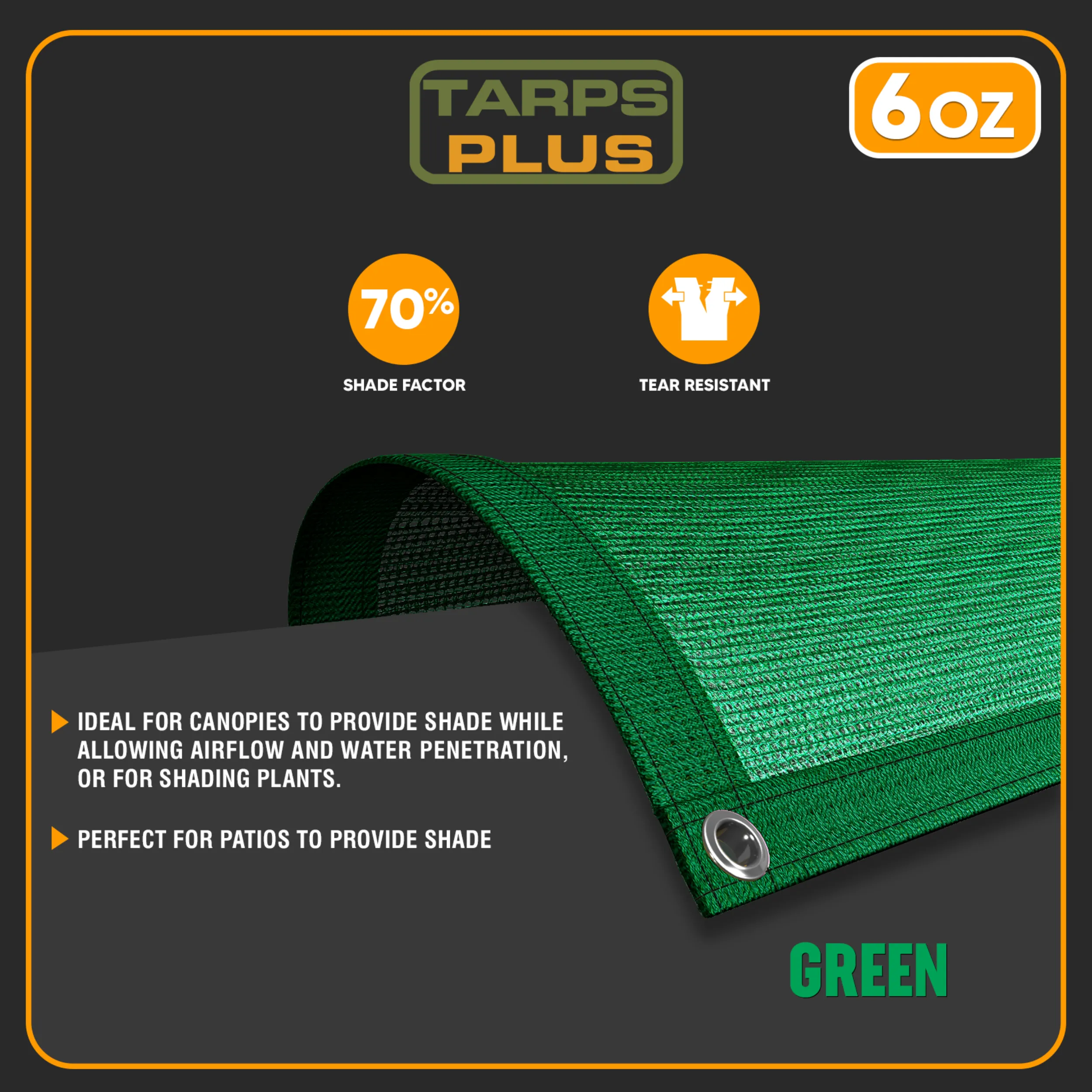 Green Mesh Tarp 20' x 30'