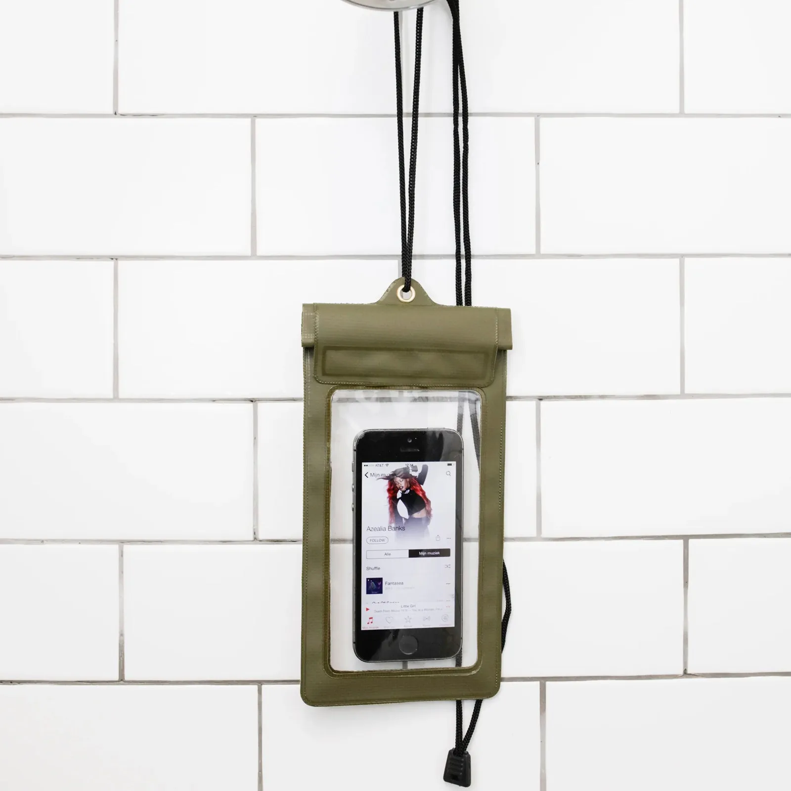 Green Waterproof Phone Sleeve