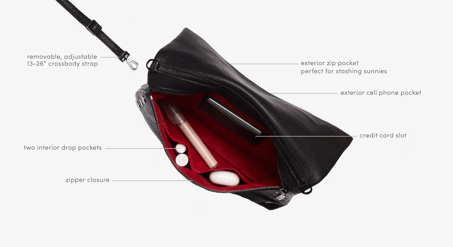 Hammitt VIP Medium in Black/Gunmetal