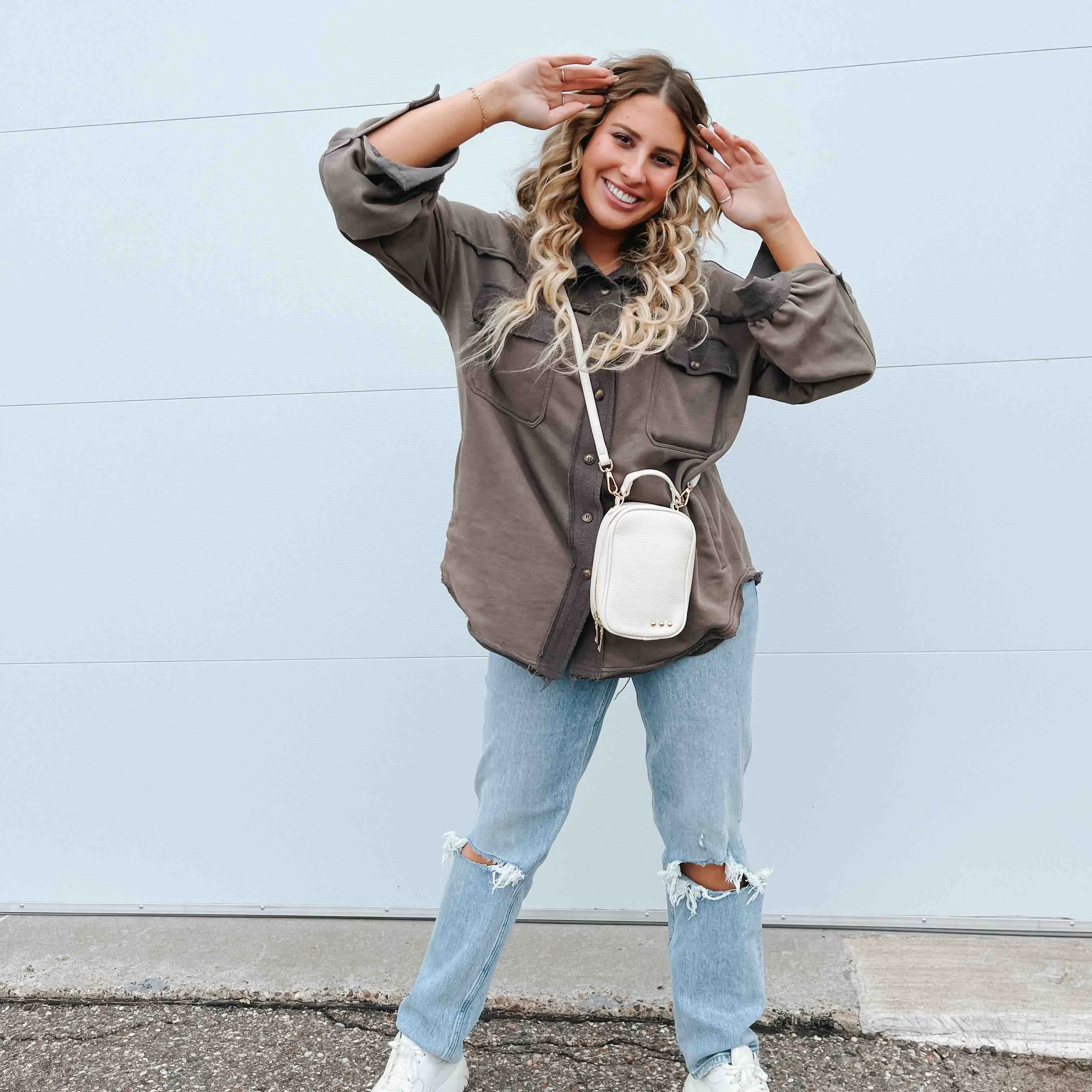 Harlow Crossbody Bag - Cream