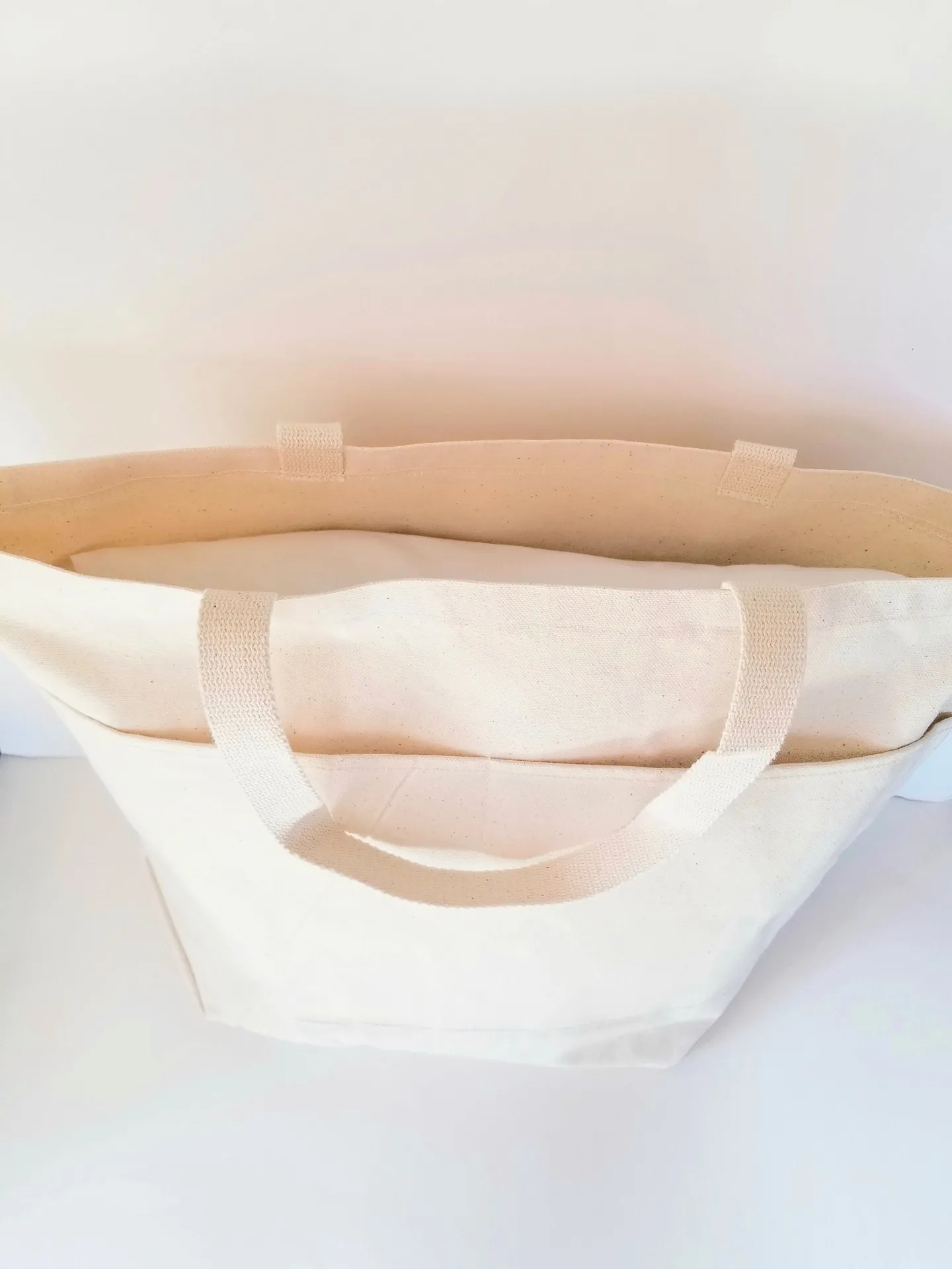 Heavy Cotton Canvas Tote | Large Funny Tote Bag with Pockets | Reusable Bag for Shopping, Beach or Overnight