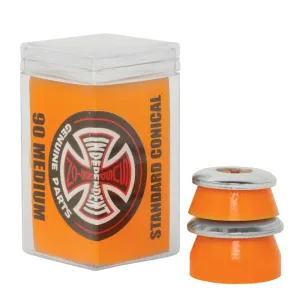 Independent Trucks Conical (90a) Medium Orange  w/washers Skateboard Bushings 2pr