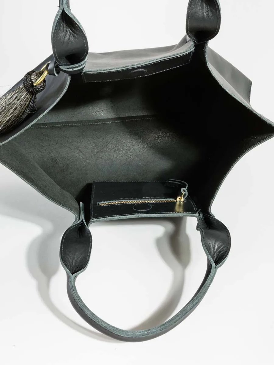 isabel saddle leather - black