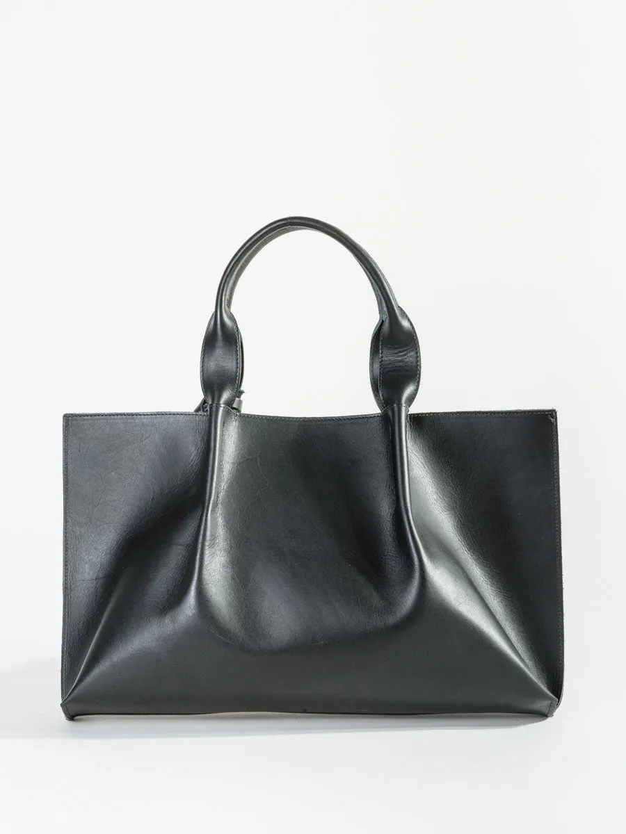 isabel saddle leather - black