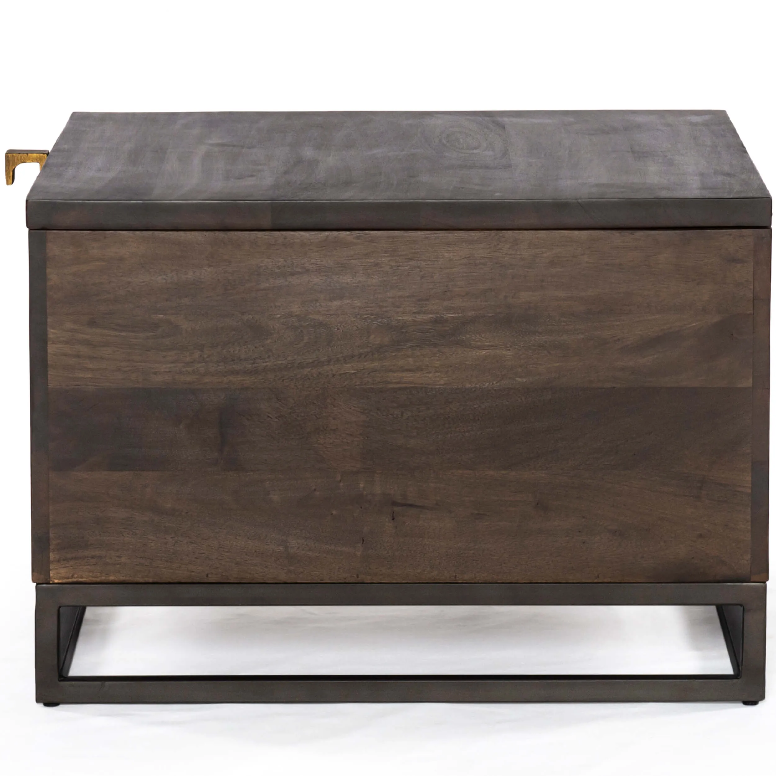 Kelby Storage Bunching Table, Carved Vintage Brown
