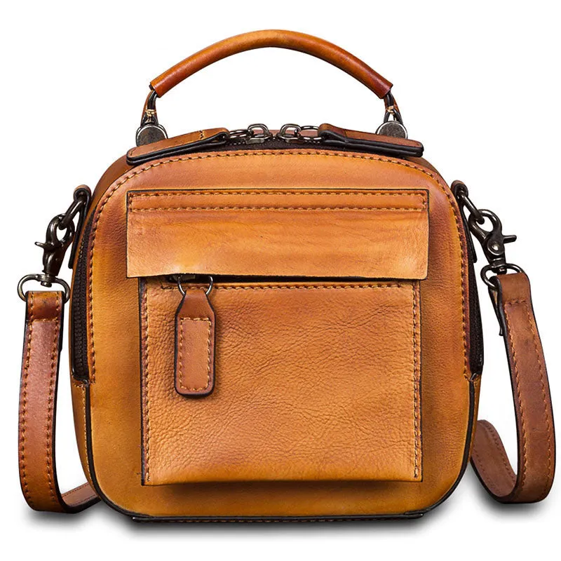 Ladies Genuine Leather Handbags Small Crossbody Bags Purse for Women