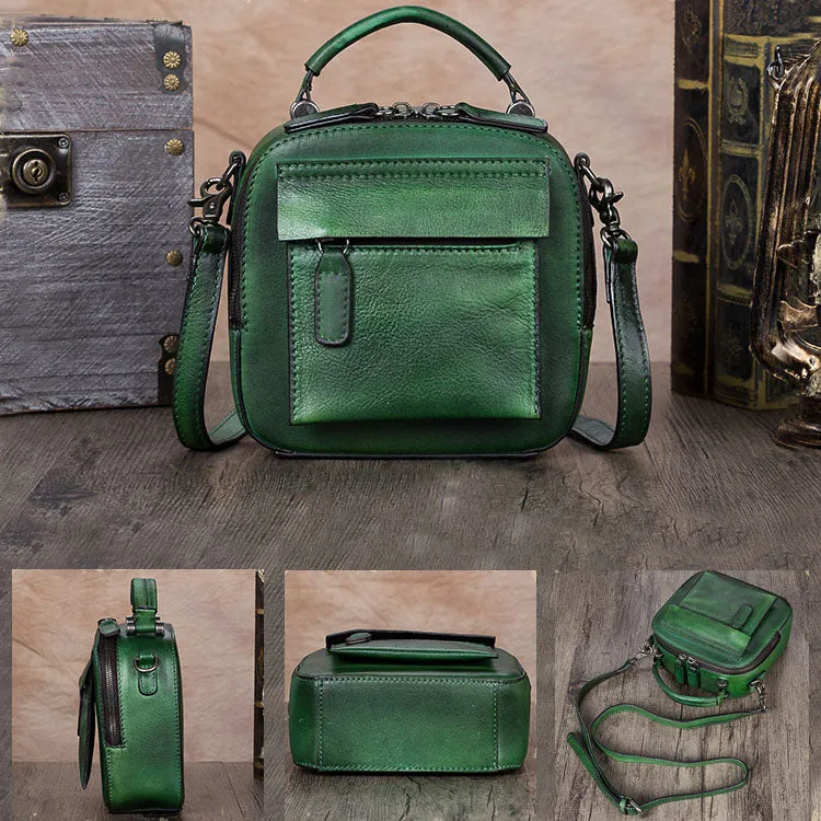 Ladies Genuine Leather Handbags Small Crossbody Bags Purse for Women