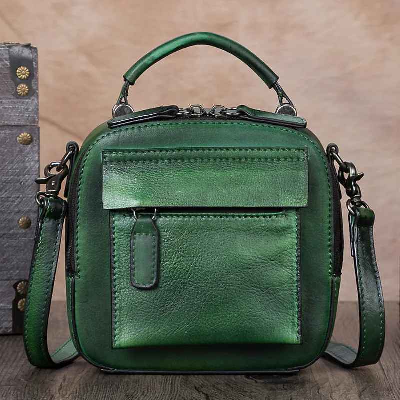 Ladies Genuine Leather Handbags Small Crossbody Bags Purse for Women