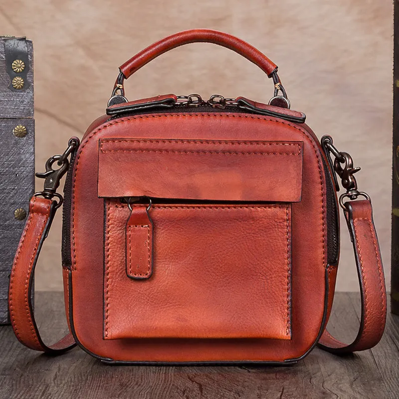 Ladies Genuine Leather Handbags Small Crossbody Bags Purse for Women