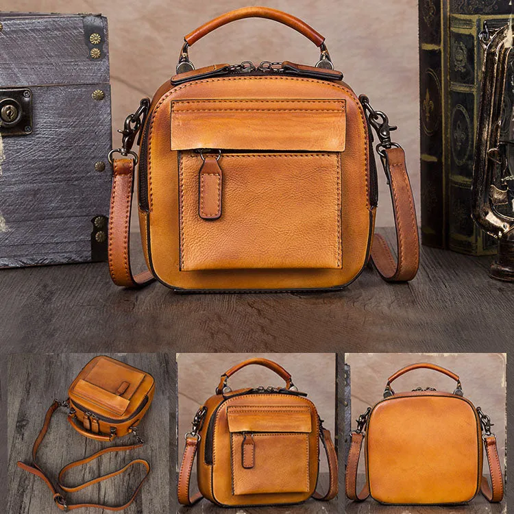 Ladies Genuine Leather Handbags Small Crossbody Bags Purse for Women