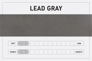 LEATHER FANNY PACK / LEATHER WAIST BAG - DELUXE - LEAD GRAY