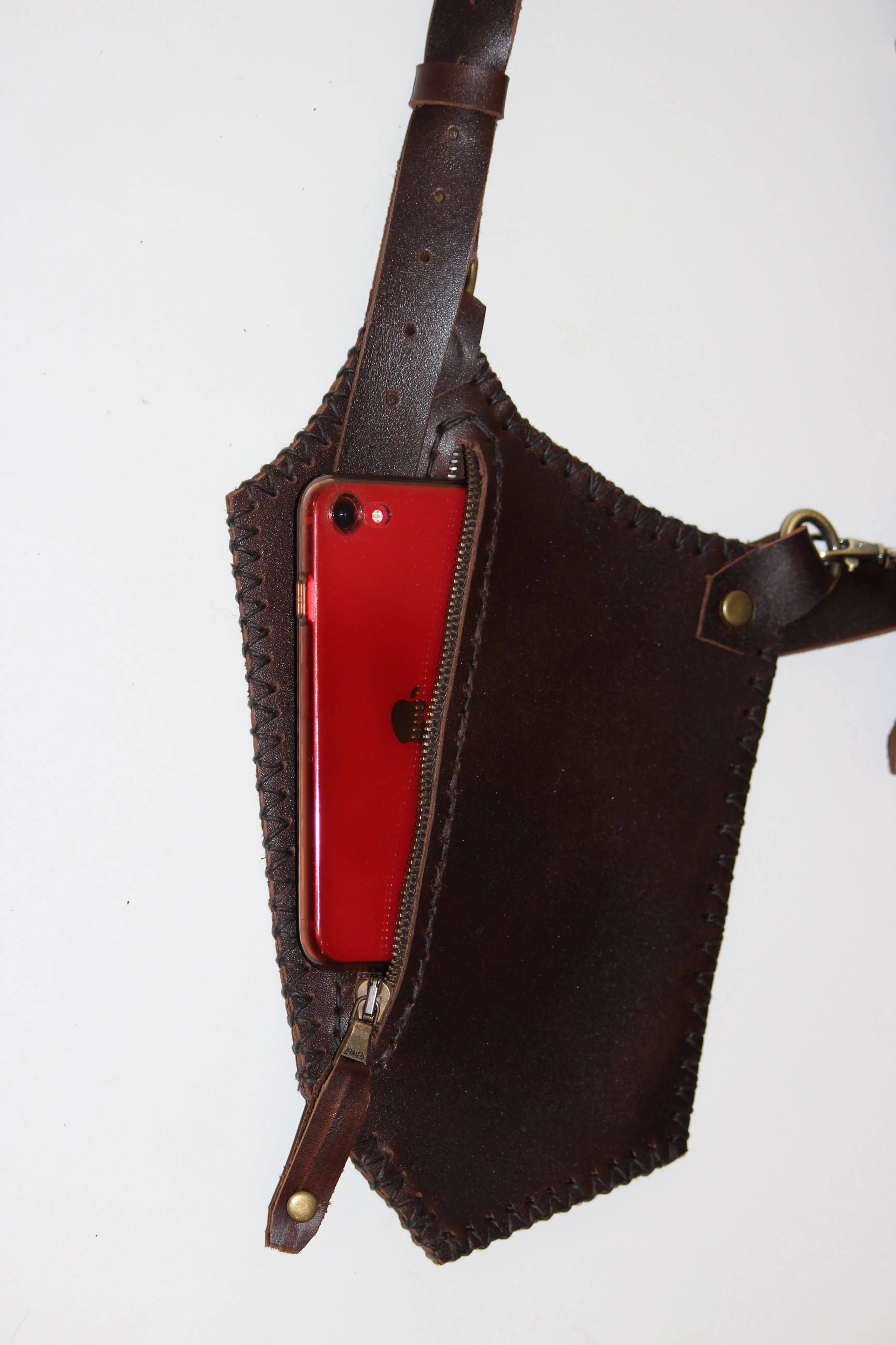 Leather Holster Bag Brown