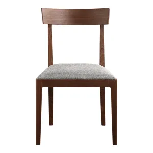 Leone Dining Chair Walnut Set Of Two
