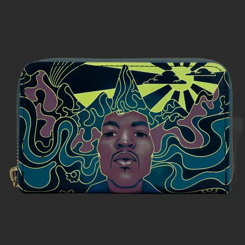 LF Jimi Hendrix Psychedelic Landscape ZipAround Wallet