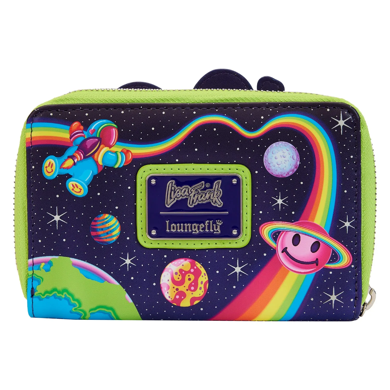 LF Lisa Frank Cosmic Alien Ride ZipAround Wallet