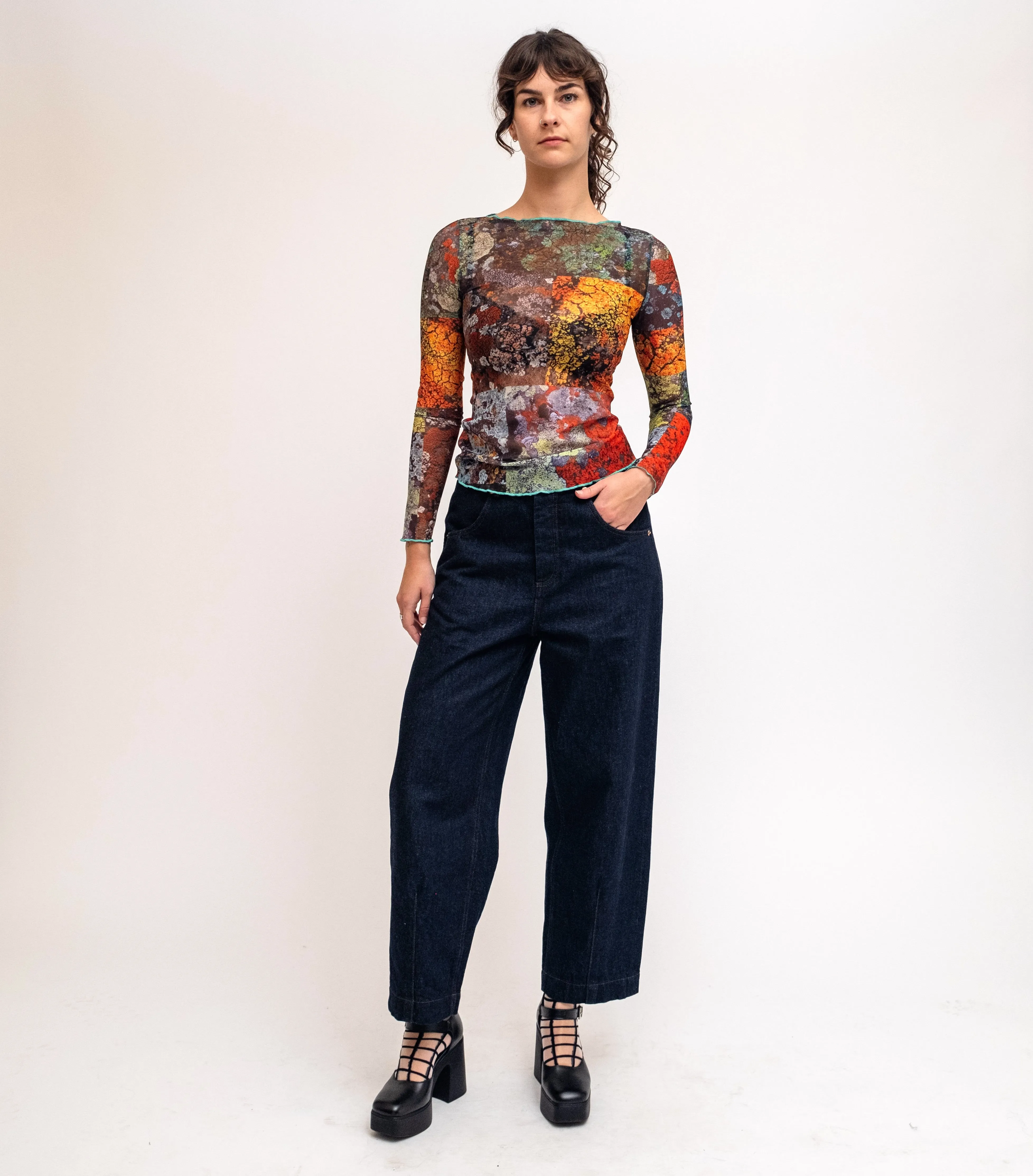 Lichen Mesh Top