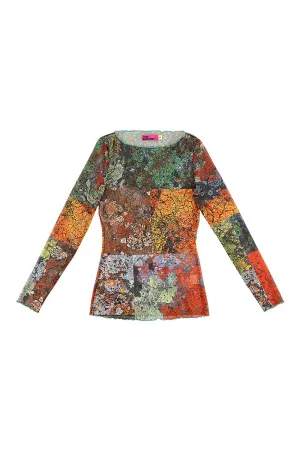 Lichen Mesh Top